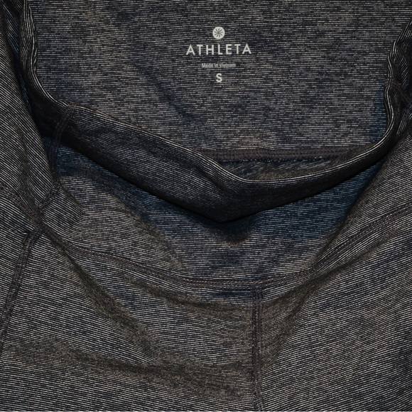 Athleta Women’s Black/Gray Leggings with pockets Size S - Picture 3 of 3